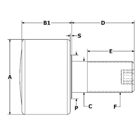 CARTER BEARINGS 5.00", Hi-Roller, Plain PHR-500-A